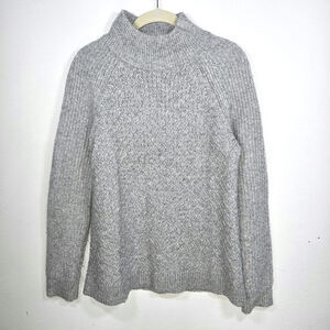 Talbots Honeycomb Gray Wool Blend Sweater. Size Medium.
